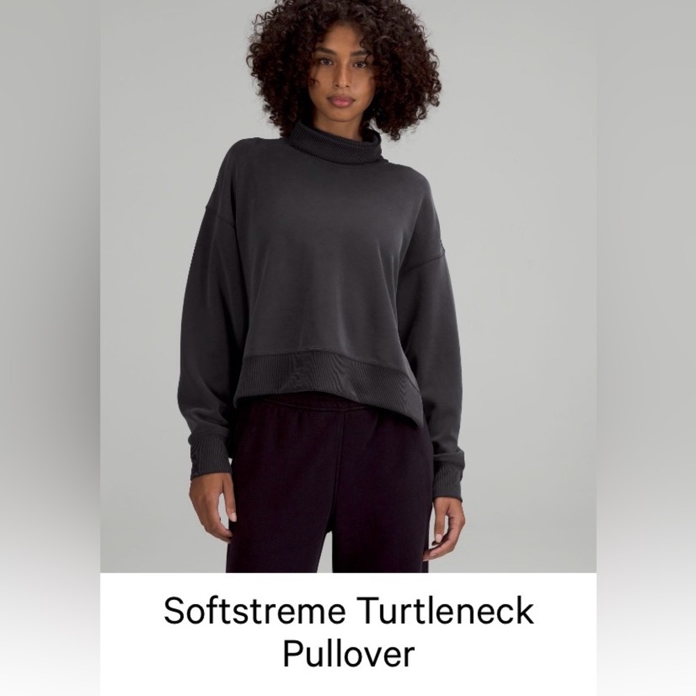 lululemon athletica Black Softstreme Turtleneck Pullover
